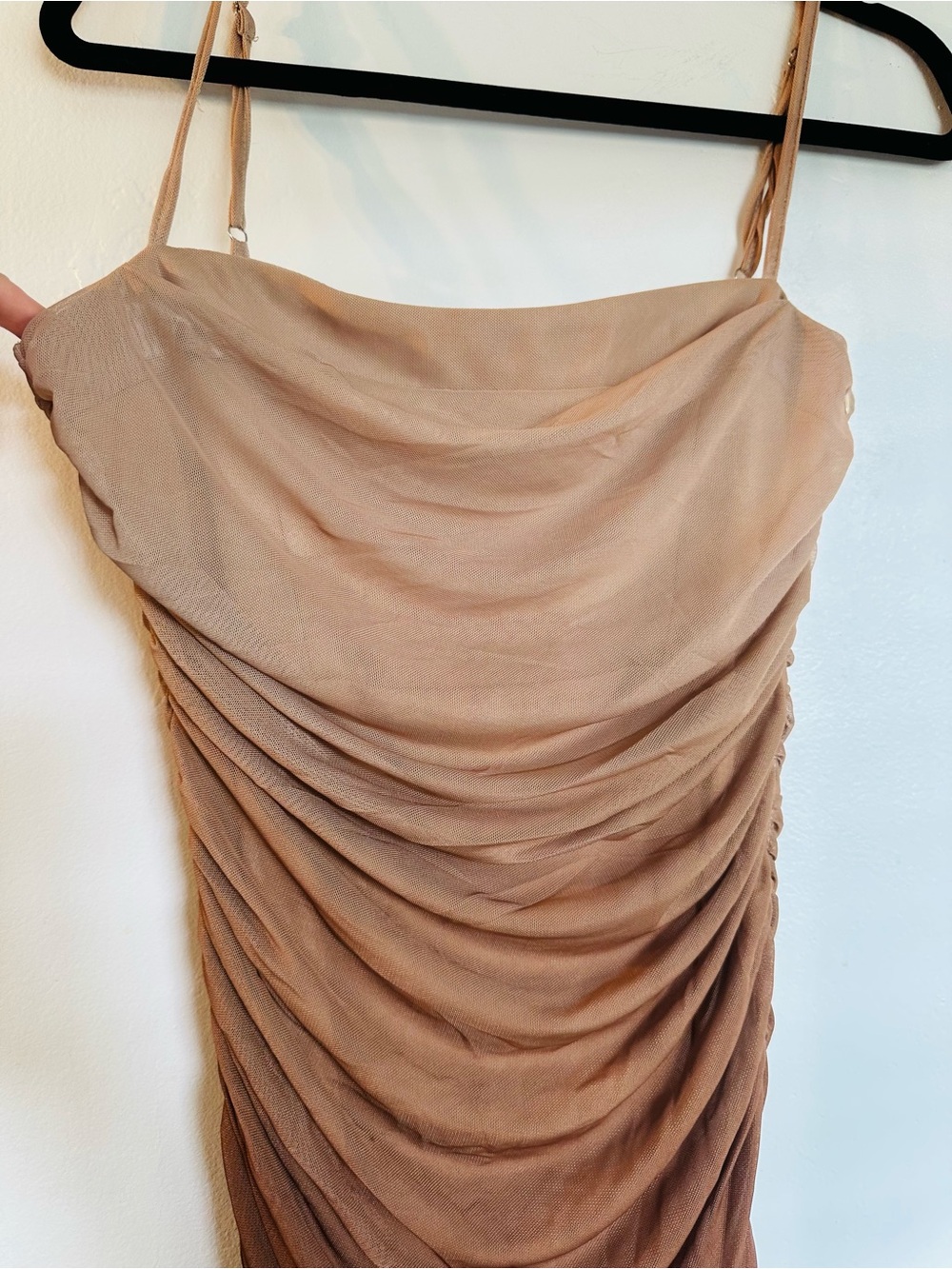 Cider Mesh Gradient Ruched Maxi Dress - Picture 2 of 10